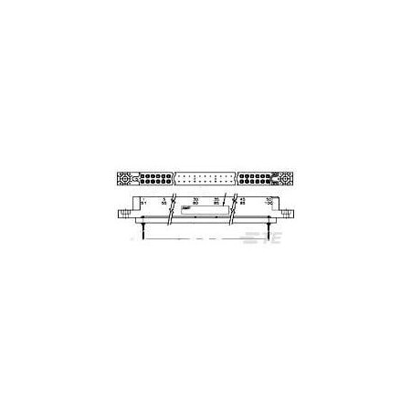 Te Connectivity 2 ROW BOX RECP 80 POS 100 C/L 530781-6